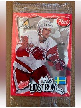 🇨🇦NOW $3🍀 Nicklas Lidstrom 1997/98 Post Cereal Detroit Red Wings Hockey Card